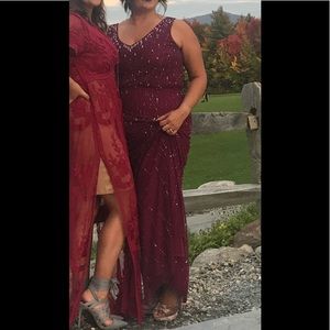 Bhld beaded bridesmaid dress